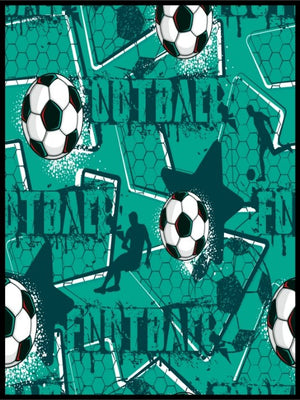 Abstrakt fotballplakat til barnerommet - Plakatbar.no