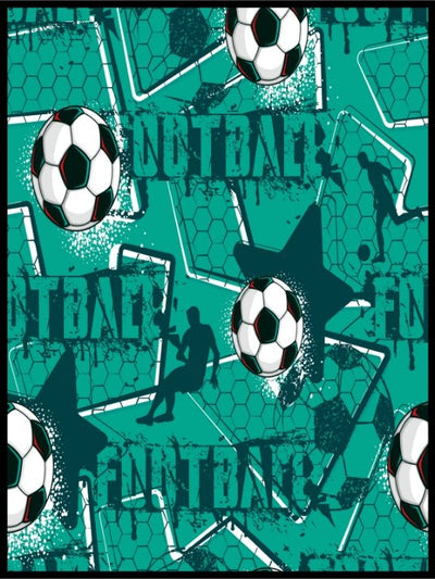 Abstrakt fotballplakat til barnerommet - Plakatbar.no