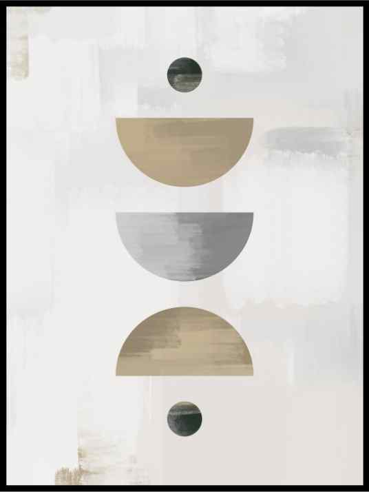 Abstrakt måne - Plakat