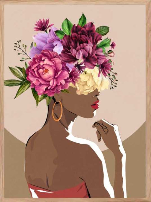 African Flower Girl Poster - Plakatbar.no
