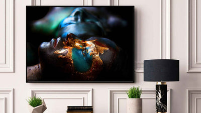 African GoldWoman - Black and gold poster - Plakatbar.no