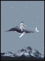 Aim for the moon poster - Plakatbar.no