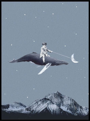 Aim for the moon poster - Plakatbar.no