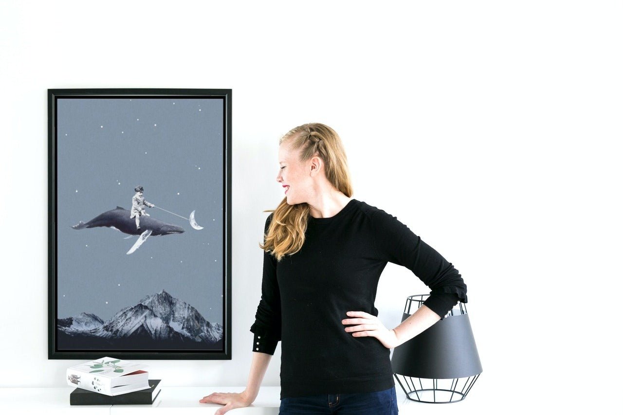 Aim for the moon poster - Plakatbar.no