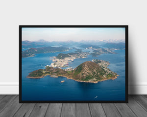 Ålesund fra luften - Plakat - Plakatbar.no