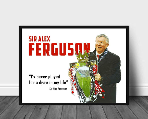 Alex Ferguson - Plakat med sitat - Plakatbar.no