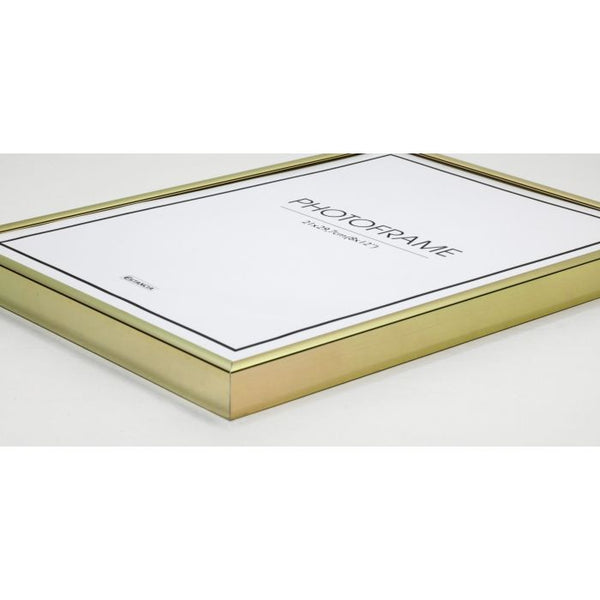 Aluminium ramme i 70x100cm for plakater, i gull farge - Plakatbar.no