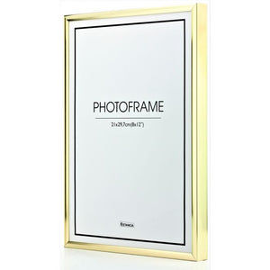 Aluminium ramme i 70x100cm for plakater, i gull farge - Plakatbar.no