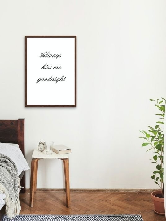 Always kiss me goodnight - Plakatbar.no