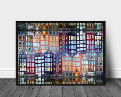 Amsterdam fasade poster - Plakatbar.no