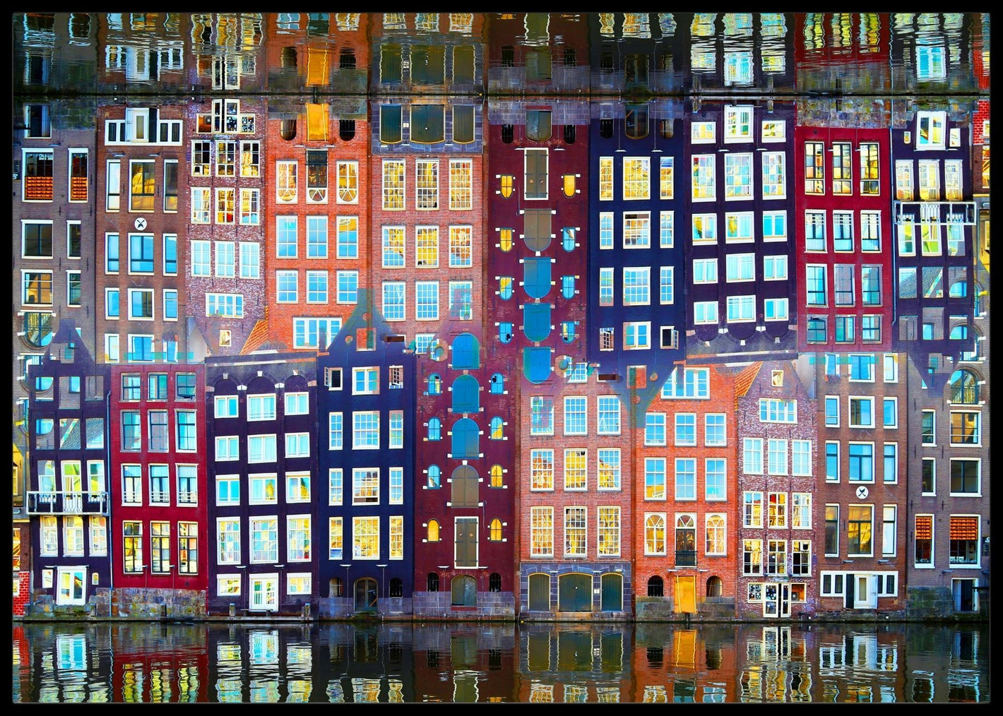 Amsterdam fasade poster - Plakatbar.no