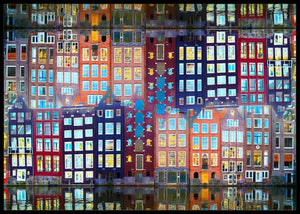 Amsterdam fasade poster - Plakatbar.no