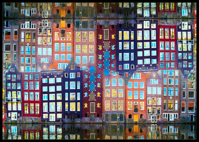 Amsterdam fasade poster - Plakatbar.no