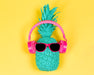 Ananas med headsett poster - Plakatbar.no
