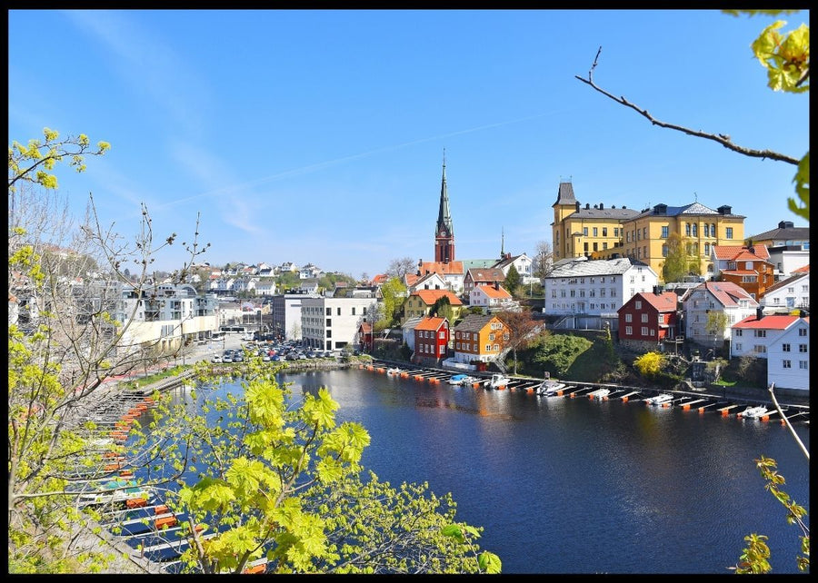 Arendal city center - Poster