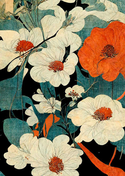 Asian Flowers - Treechild - Plakat eller Lerret - Plakatbar.no