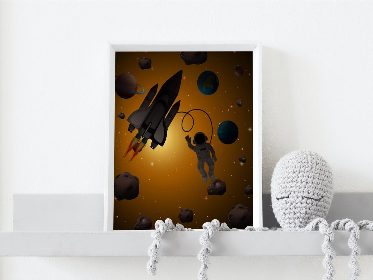 Astronaut i verdensrommet - Plakatbar.no