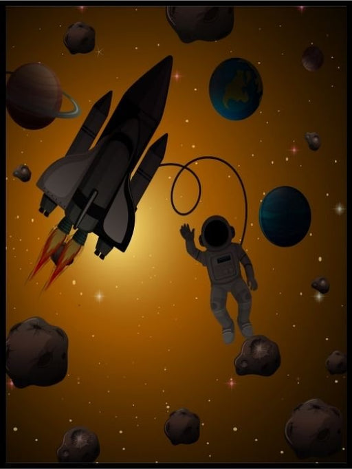Astronaut i verdensrommet - Plakatbar.no