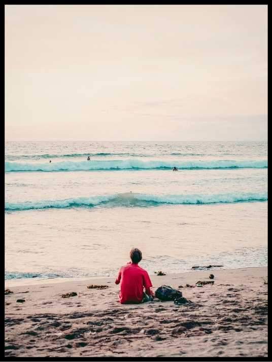 At the beach - Poster