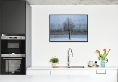 At the shore of the frozen river poster - Plakatbar.no