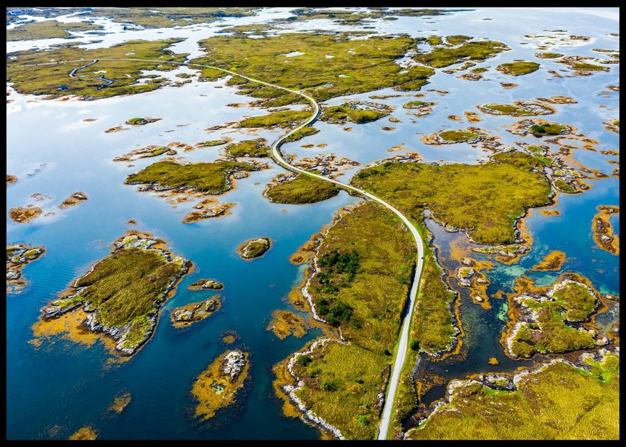 Atlanterhavsveien plakat – norsk natur på sitt råeste