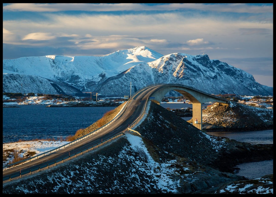 Atlantic Ocean Road poster – Classic view of Norway's most iconic road