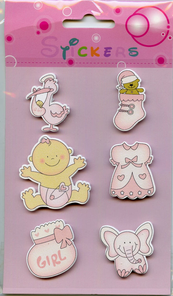 Baby jente - stickers - Klistremerker - Plakatbar.no