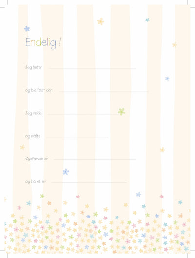 Babydagbok, rosa - Plakatbar.no