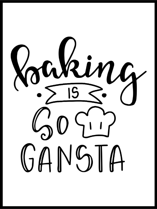 Baking Is So Gangsta - Poster