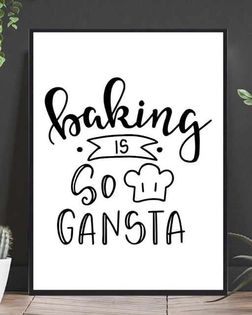 Baking Is So Gansta - Poster - Plakatbar.no