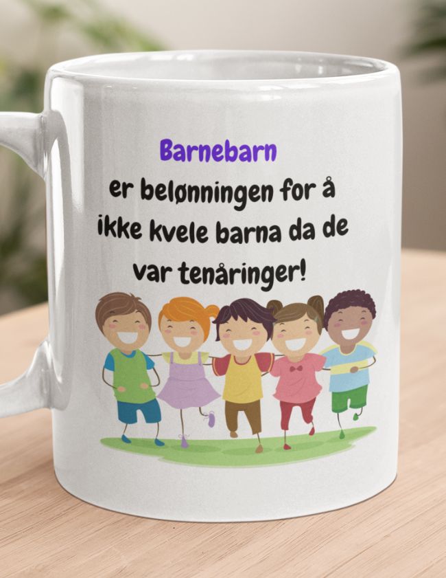 Barnebarn er belønningen - Morsomt krus