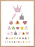 Barneplakat med prinsessesymboler - Plakatbar.no