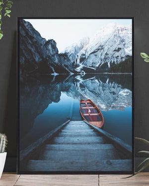 Båt i fjorden poster - Plakatbar.no