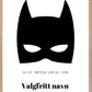 Batman Navneplakat - Du er tøffere enn du tror plakat - Plakatbar.no