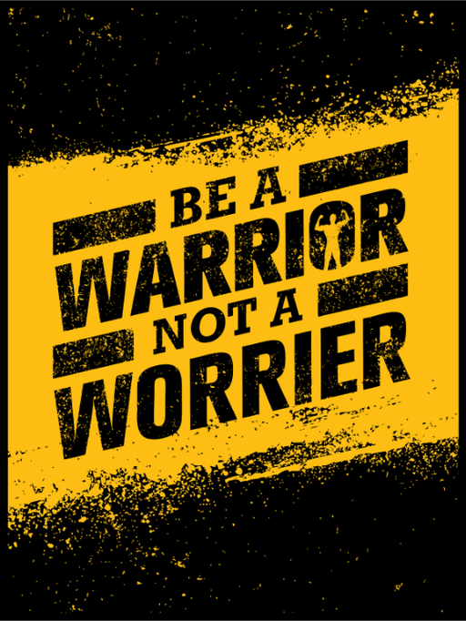 Be A Warrior - Gymplakat - Plakatbar.no