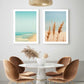 Beach dry grass in pastel colors - Poster - Plakatbar.no