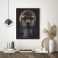 Beautiful African woman Gold Poster - Plakatbar.no