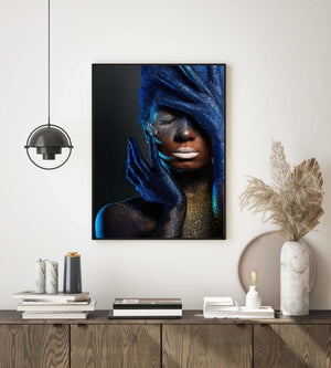 Beautiful woman with bodyart - Poster - Plakatbar.no