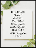 Begynn å leve - Plakatbar.no