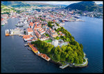 Bergen sentrum - Plakat - Plakatbar.no