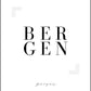 Bergen Typografi - nr2 - Plakat - Plakatbar.no