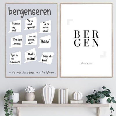 Bergenseren - dialektplakat til bergensere - Plakatbar.no