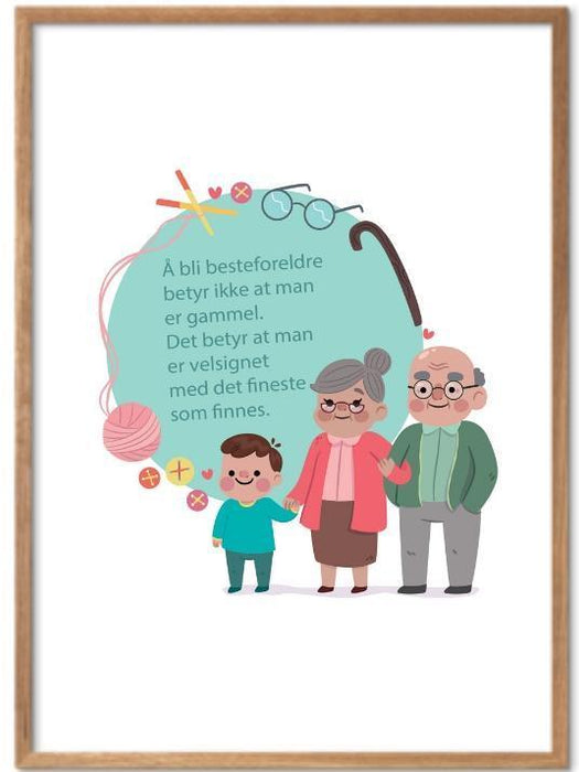 Besteforeldre poster - Plakatbar.no