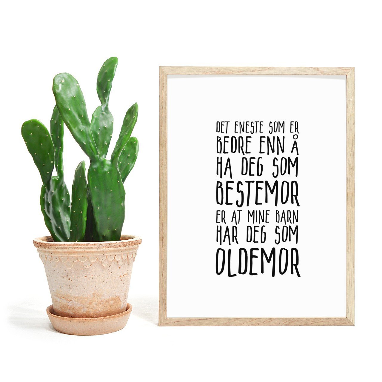 Bestemor - Oldemor. En flott plakat å gi som gave - Plakatbar.no