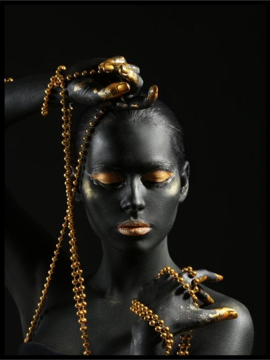 Smuk afrikansk kvinde - Plakat