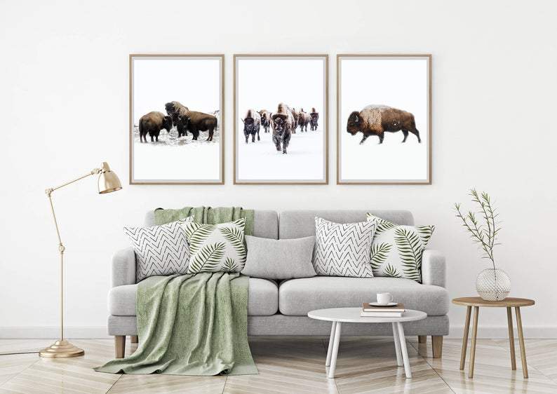 Bison 02 vinterplakat - Plakatbar.no