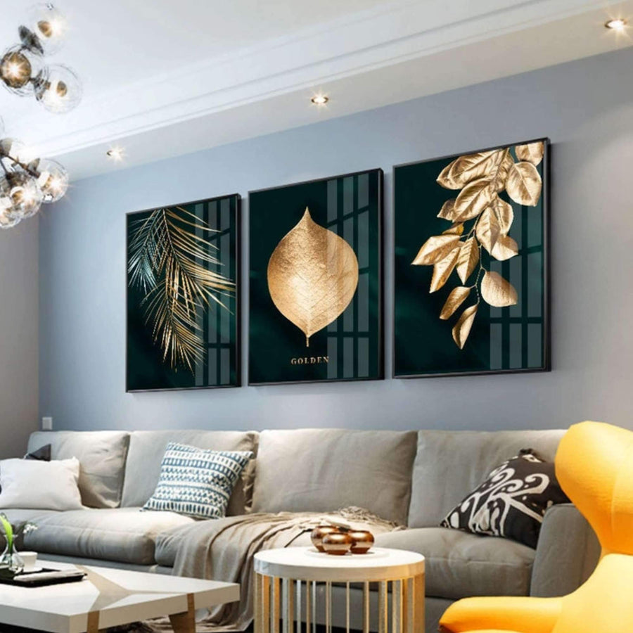 Sort guld - Gyldent plantesæt - 3 motiver