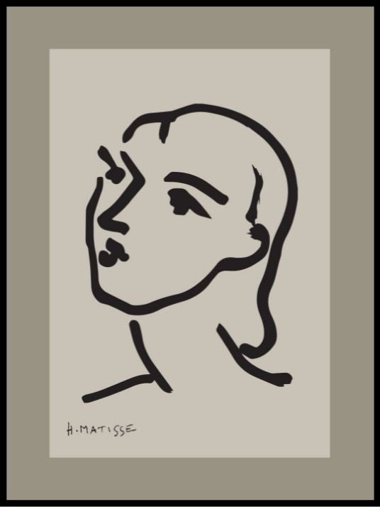 Black portrait - Matisse