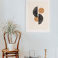 Black/Brown Boho Abstract Poster - Plakatbar.no