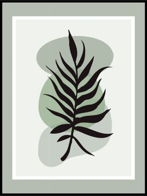 Blad med farget bakgrunn - 02 - Plakatbar.no